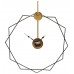 Black & Gold Hexagon Wall Clock